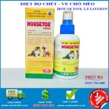 Bình xịt diệt ve giận bọ chét mượt lông chó mèo HOUSETOX 100ml