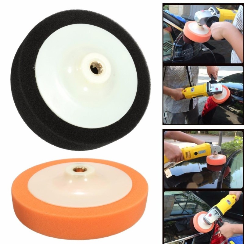 Đen 6 150 mét Đầu Đánh Bóng Đệm Phồng Cây Lau Nhà Miếng Lót Mút Xốp & M16 Ba Lan Chỉ Khoan-quốc tế