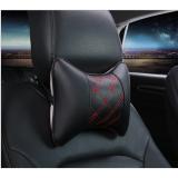 Bộ 02 gối tựa đầu xe hơi (Màu đen phối đỏ)