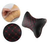Bộ 02 gối tựa đầu xe hơi (Màu đen phối đỏ)