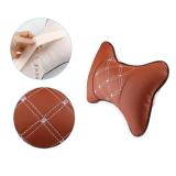 Bộ 02 gối tựa đầu xe hơi (Màu Vàng bò)