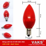 [HCM]Bộ 10 bóng Led trái ớt E12 tiết kiệm điện (03W)