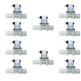 Bộ 10 cái van điện từ phi 21 dùng điện 12V DC VAKS V12-21 (Trắng)
