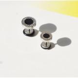 Bộ 2 bông tai Hàn Quốc 10mm BT78 (màu bạc)