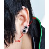 Bộ 2 bông tai Hàn Quốc 8mm BT78 (màu bạc)