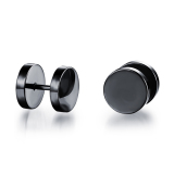 Bộ 2 bông tai hình tròn BT129 loại 6mm (Đen).
