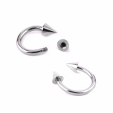Bộ 2 bông tai inox Hàn Quốc BT286 (màu bạc)
