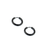 Bộ 2 bông tai inox thời trang 14mm BT233 (màu đen)