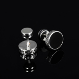 Bộ 2 bông tai inox thời trang 8mm BT223 (màu bạc)