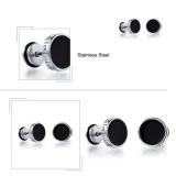 Bộ 2 bông tai inox thời trang 8mm BT223 (màu bạc)