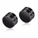 Bộ 2 bông tai nam châm inox 9mm NC108 (màu đen)