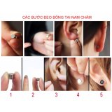 [HOÀN TIỀN MAX 6%][HCM]Bộ 2 bông tai nam châm mặt quỷ BNC06 (Màu bạc)