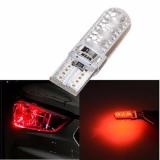 Bộ 2 led silicon CL015 T10 12v (6led-sáng xanh dương)