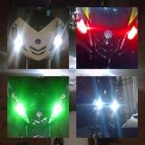 Bộ 2 led T10 thân gốm sứ (sáng đỏ)