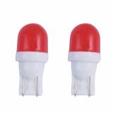 Bộ 2 led T10 thân gốm sứ (sáng đỏ)