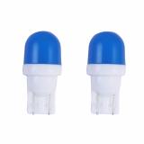 Bộ 2 led T10 12v thân gốm sứ gắn xe (sáng xanh dương)
