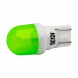 Bộ 2 led T10 12v thân gốm sứ gắn xe máy (sáng xanh lá)