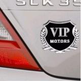 SIÊU HOT - Bộ 2 Logo Vip Motors dán xe oto (Bạc) 206277