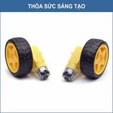 Combo 4 bánh xe cho động cơ giảm tốc - DIY
