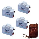 Bộ 4 công tắc điều khiển từ xa xuyên tường TPE RC1S-com4