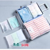 Set 8 waterproof bag matte multifunctional travel storage pouches household clothes bag