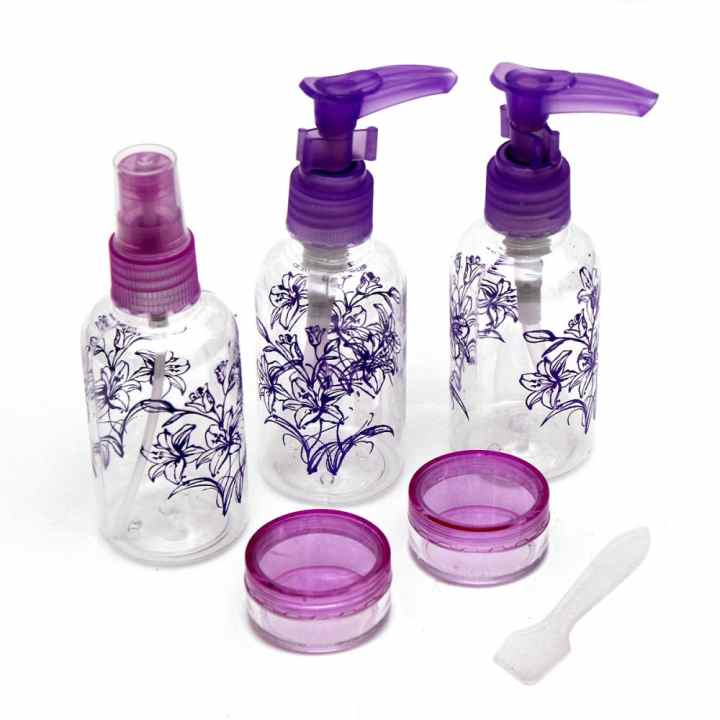 Bộ chiết mỹ phẩm Verygood xinh xắn cho mùa du lịch của bạn ( tím )