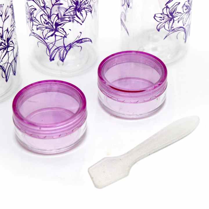 Bộ chiết mỹ phẩm Verygood xinh xắn cho mùa du lịch của bạn ( tím )