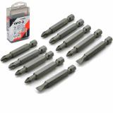 Bộ đầu tuốc nơ vít 1/4" (+)(-) 10 chi tiết Yato YT-04832