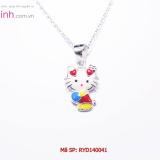 Bộ dây chuyền liền mặt trẻ em ngộ nghĩnh bạc Ý S925 Bạc Xinh RYD140041