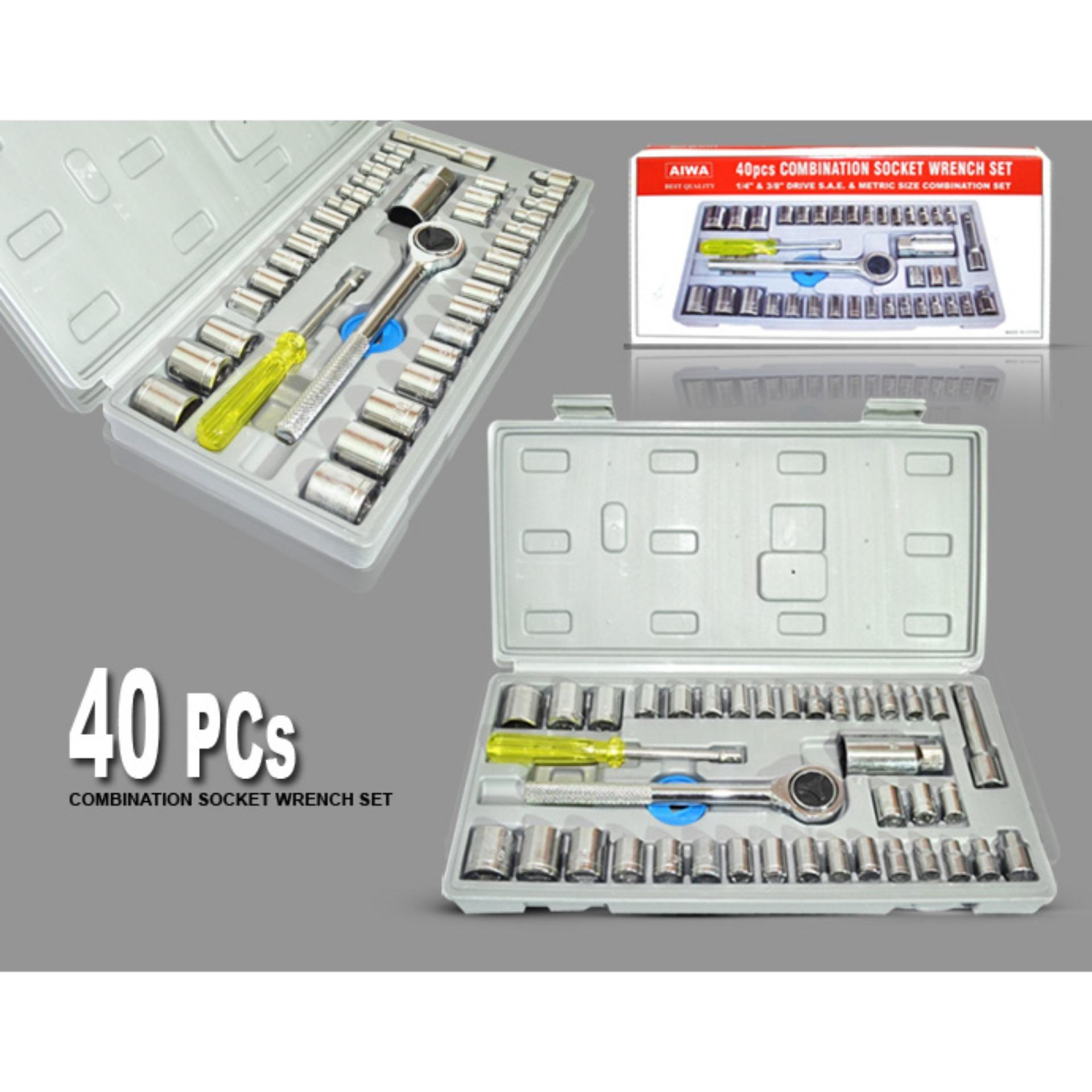 Bộ Khẩu mở siết ốc và bugi 40 chi tiết