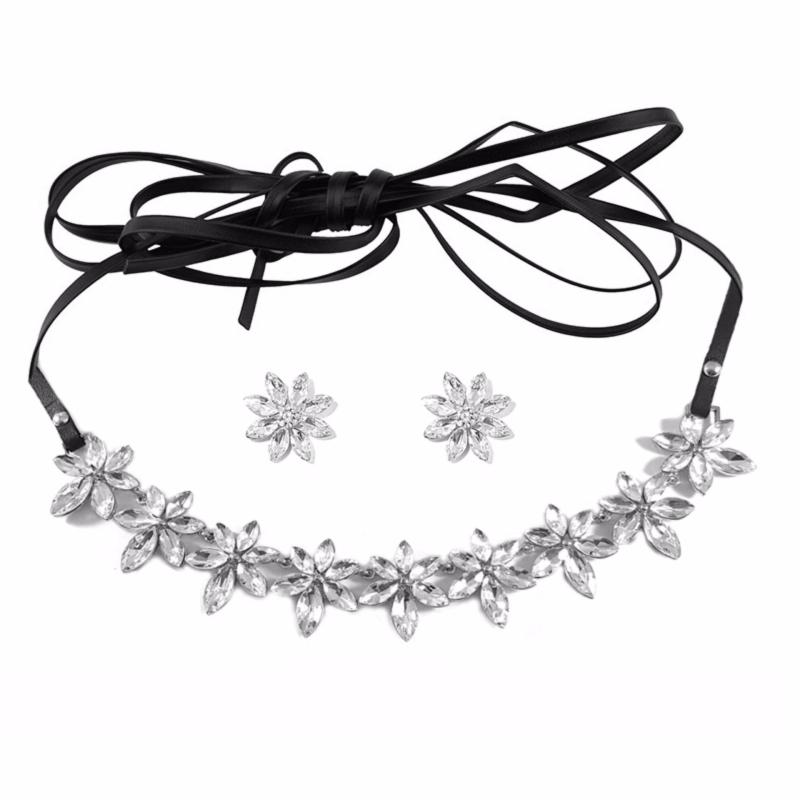 Bộ Trang Sức Choker CHUỖI HOA LUNG LINH