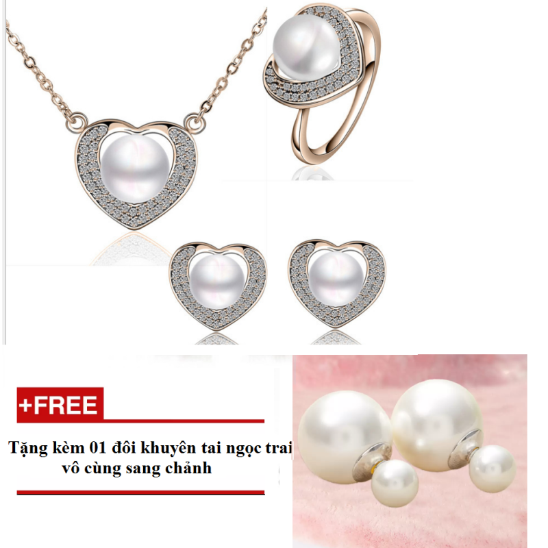 Bộ trang sức nữ cao cấp đính ngọc
