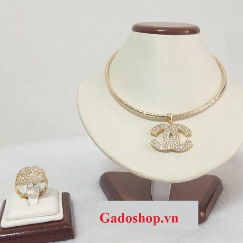 Bộ Trang Sức Xi Vàng 18K Channel Gadoshop