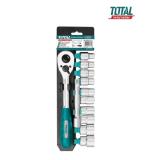 BỘ TUÝP 12 CHI TIẾT TOTAL THT141121 (1/2" VÀ CẦN 2 CHIỀU)