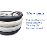 Bọc vô lăng Da cao cấp (Màu đen phối đỏ)