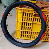 Bọc vô lăng ô tô cao cấp - Đen phối Đỏ (da thật)