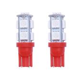 [HCM]Bóng 9 tim led chân T10 gắn xe máy (2 cái - sáng đỏ)