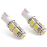 [HCM]Bóng 9 tim led chân T10 gắn xe máy (2 cái - sáng trắng)