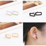 Bông tai hình chữ nhật phong cách Châu Âu street style mầu vàng Anthome BT117-V
