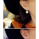 Bông tai nữ bạc 925 hoa cúc đá pha lê Hàn Quốc