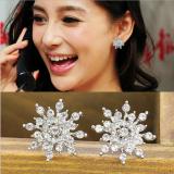 Bông tai nữ (Khuyên tai) hoa tuyết đính đá sang trọng (BT50)