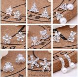 Bông tai quả cherry đỏ đính đá xinh xắn Anthome (BT157)