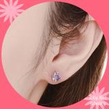 Bông Tai Trái Tim Đính Đá HK Bạc S00BT12