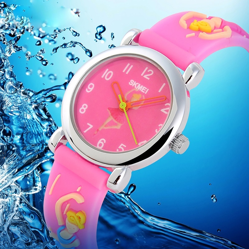 Thương hiệu Đồng Hồ Chống Nước con trỏ màu jelly nam nữ học sinh đồng hồ thời trang cá tính tặng 1047-quốc tế bán chạy