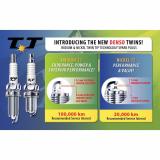 Bộ 4 Bugi Denso IRIDIUM IK20TT chân ngắn giác 16