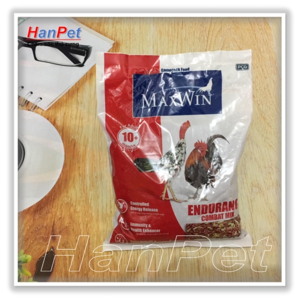 HN-Cám gà chọi Maxwin - thức ăn gà đá - kích thích phát triển cơ - gói 1kg (hàng nhập Thái) (hanpet  614)