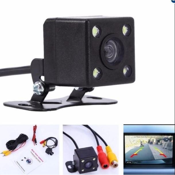 Camera Lùi Dành Cho Xe Oto 4 mắt LED vuông