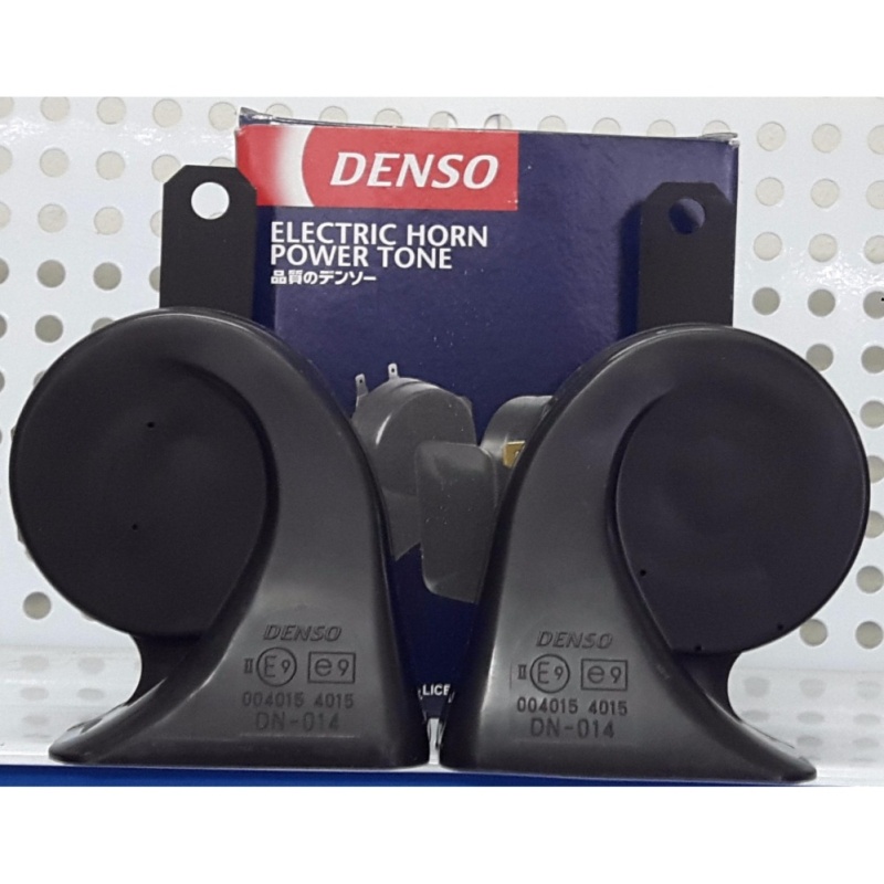 Cặp kèn sò Denso, còi sên Denso 12v + Tặng 4 Jack cắm kèn zin - Made in Indonesia.