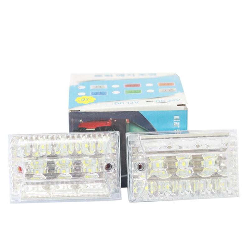 Cặp Đèn Led Ốp Sườn Ô Tô 24V - Trắng