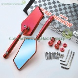 Cặp Kính Chiếu Hậu Kiếng Biker Kiểu Iphone Xéo Cho Xe Máy Moto (đỏ)